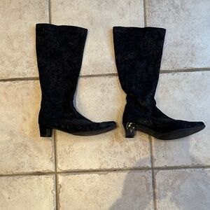 Elegant Black Heeled Boots